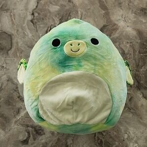 Squishmallows 11" Fletcher Tie Dye Green Pterodactyl Plush Stuffed Animal